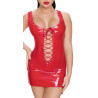 Black Level Robe Vinyl Dress Rope Rouge
